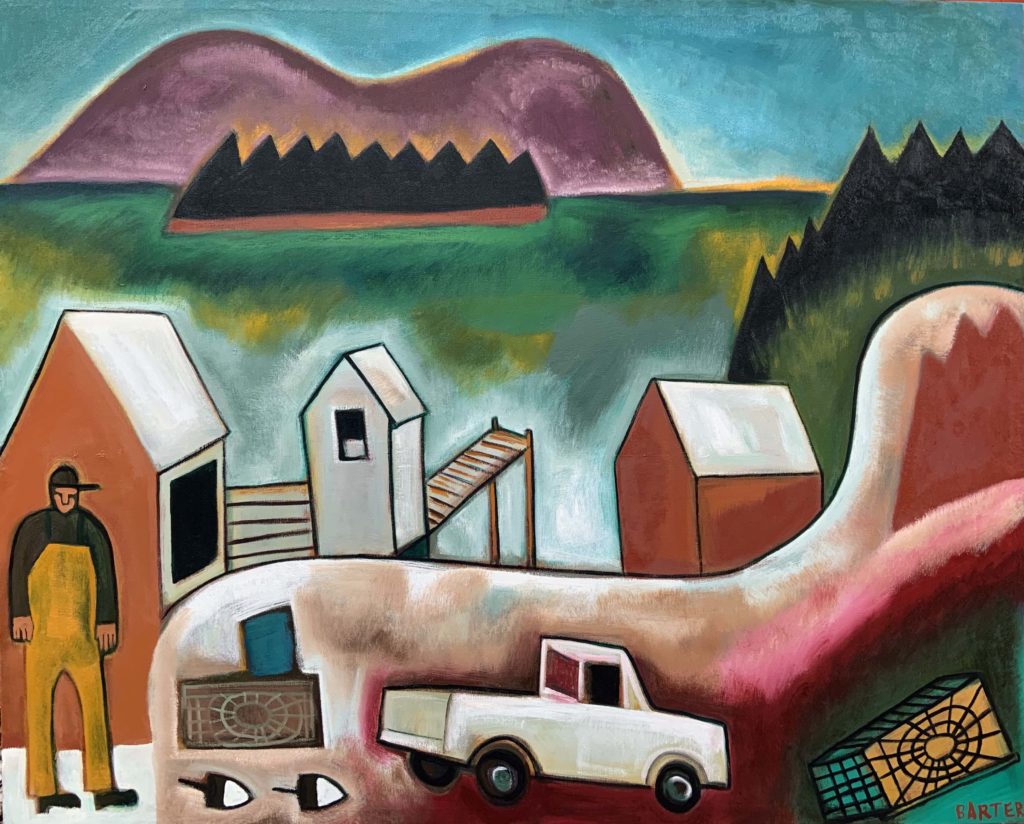 South Gouldsboro Village by Maine artist, Matt Barter