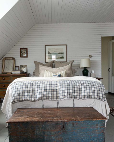 Samuel Snider' bedroom in his attic apartment