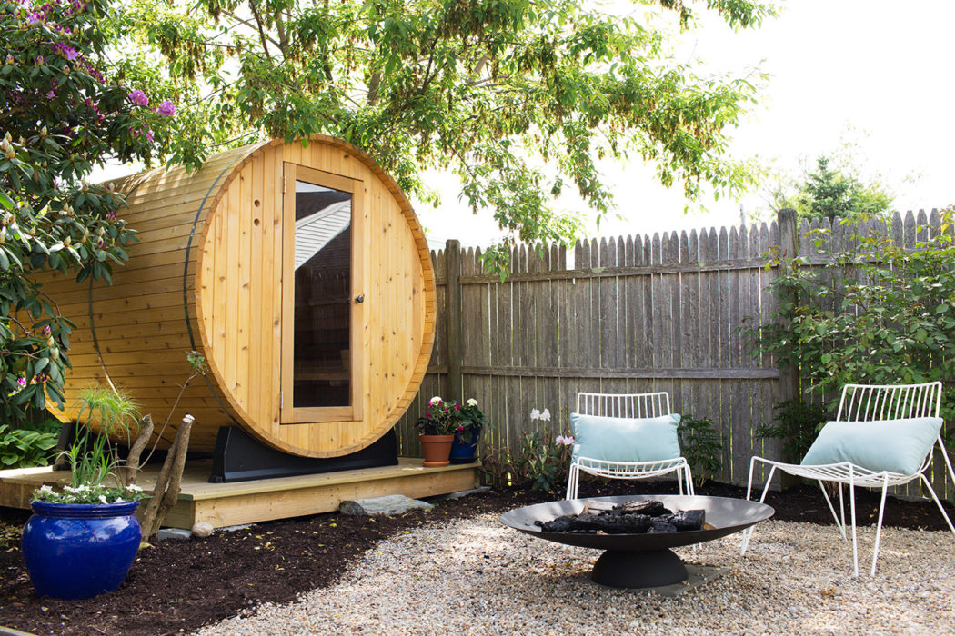 A Sauna Transforms a South Portland Backyard into a YearRound Oasis