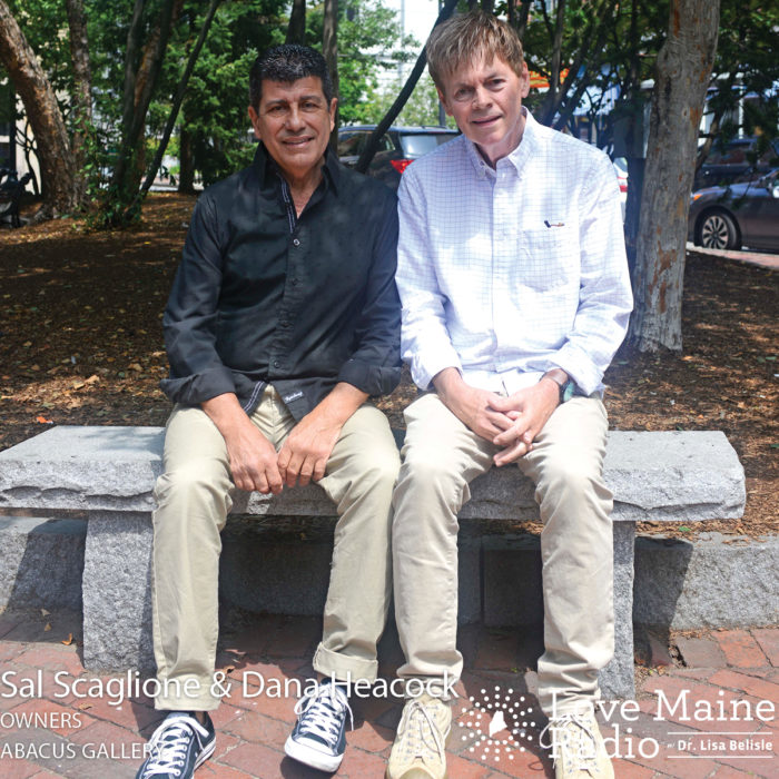 Sal Scaglione and Dana Heacock, Abacus Gallery - Dr. Lisa Belisle